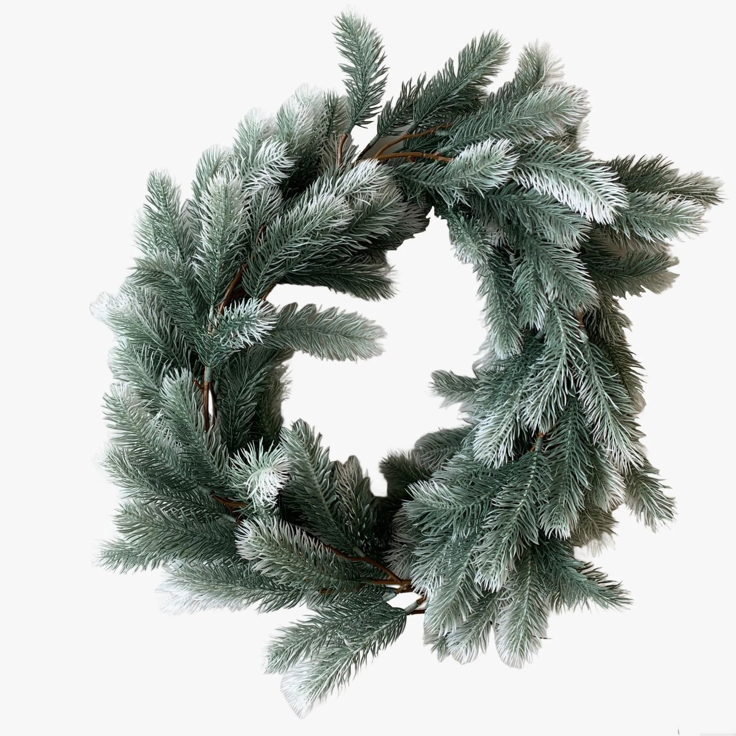 Christmas Garland with Artificial Pine Needles and Pinecones – Rattan Wreath for Table, Staircase, and Home Décor