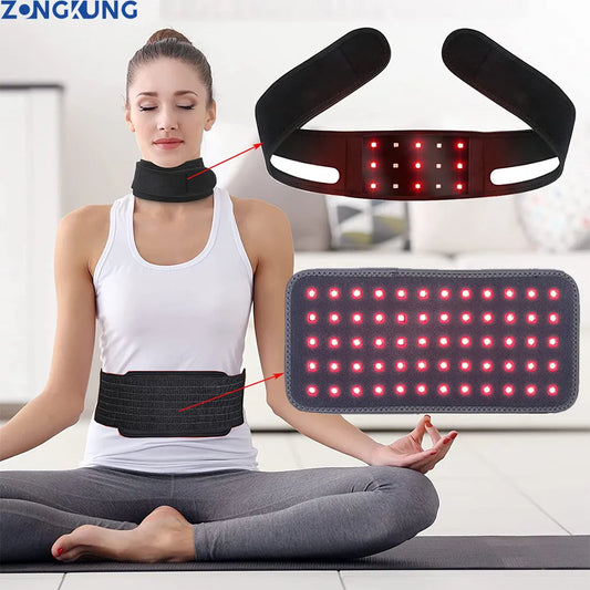 GlowUK™ Infrared Therapy Belt & Chin Strap: Wearable Red Light Device for Comfort and Relaxation