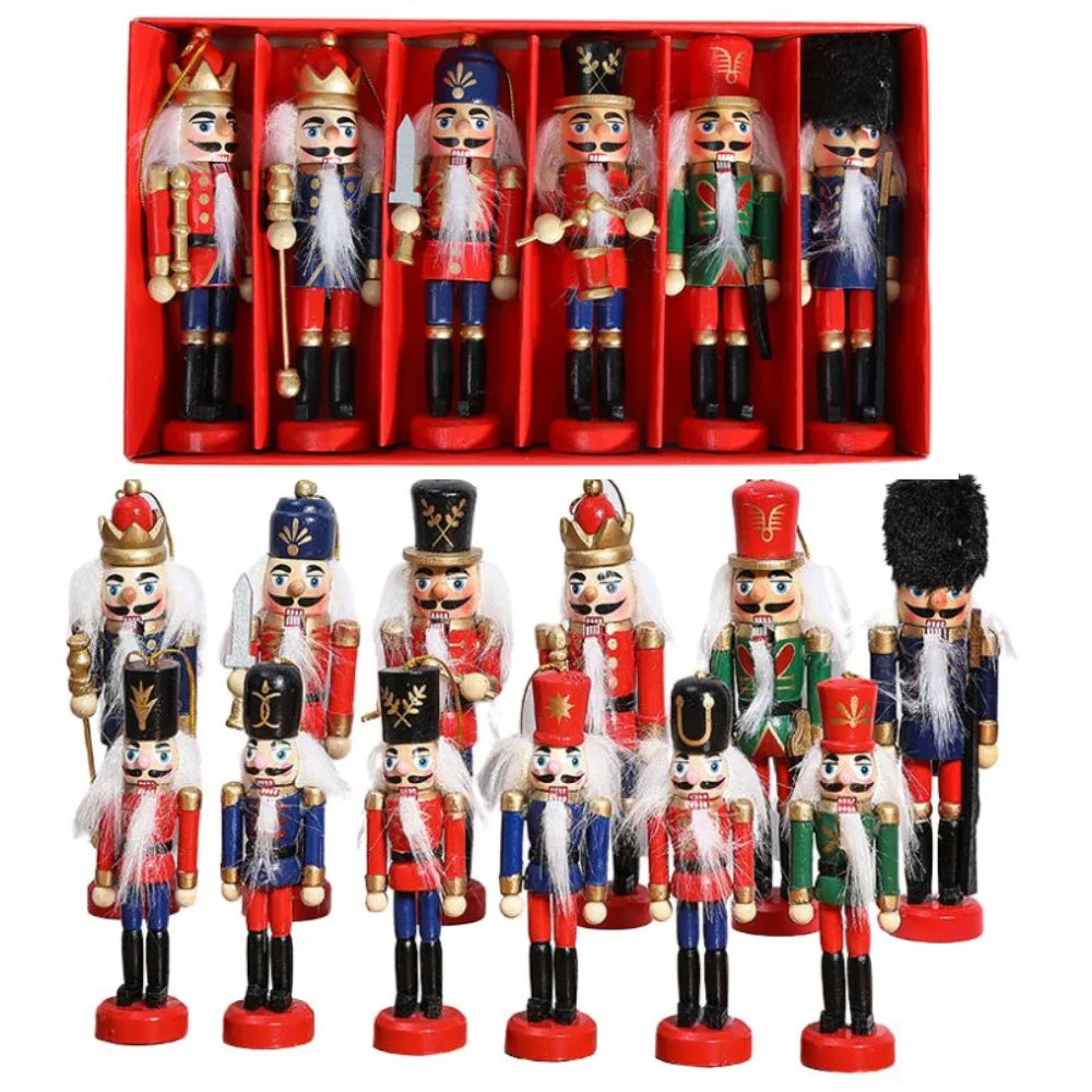 2024 Nutcracker Miniatures – Pink Series Nutcracker Puppet Ornaments for Desktop Décor, Christmas Soldiers & Band Dolls