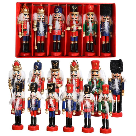 2024 Nutcracker Miniatures – Pink Series Nutcracker Puppet Ornaments for Desktop Décor, Christmas Soldiers & Band Dolls