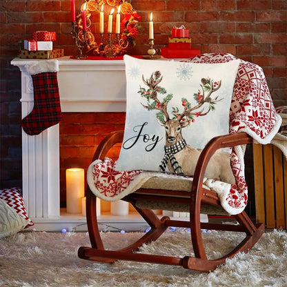 Merry Christmas Cushion Cover Set – Festive Pillowcases for Home Décor, Holiday Ornament for 2025