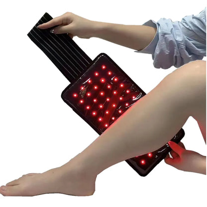 GlowUK™ LED Red Light Therapy Belt: 660nm & 850nm Infrared Device for Waist, Shoulder, and Knee Comfort