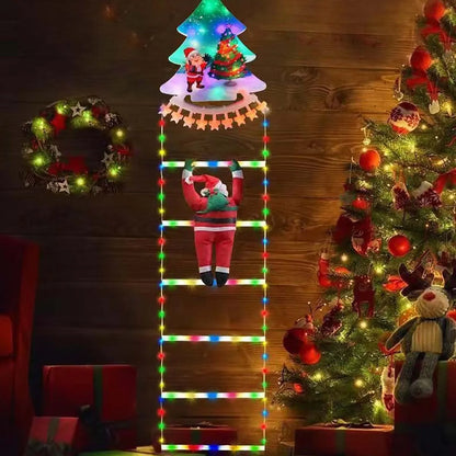 LED Ladder Light for Santa Claus – Christmas String Lamp for Indoor/Outdoor, Window & Garden Décor, Xmas Tree Hanging Strip Light 1