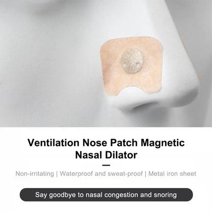 Magnetic Nasal Strips for Improved Breathing & Snore Reduction – Comfortable Nasal Dilators for Enhanced Sleep Quality