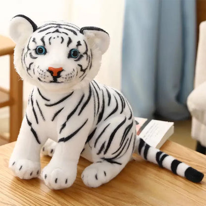 23cm Plush Baby Tiger Toy: Soft Stuffed Wild Animal Pillow Doll – Perfect Kids’ Birthday Gift