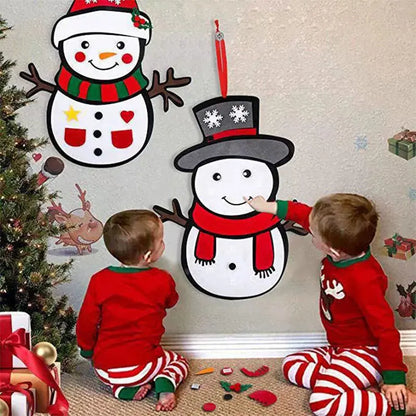 DIY Felt Christmas Snowman – Fun Holiday Home Decoration & Craft Gift for Xmas & New Year 2025