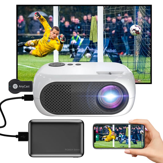 M24 Mini Projector – LED Portable Beamer with HDMI & USB, 480P Resolution, 1080P Support for Kids and Family Entertainment