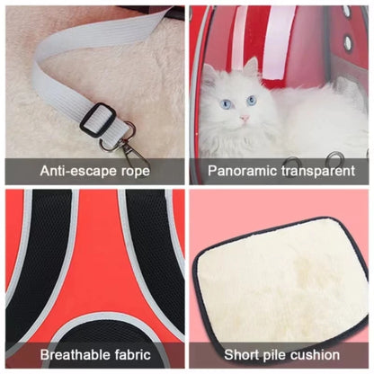 Cat Backpack Large Capacity Panoramic Transparent Breathable Backpack Go Out Portable Pet Supplies Cat Backpack