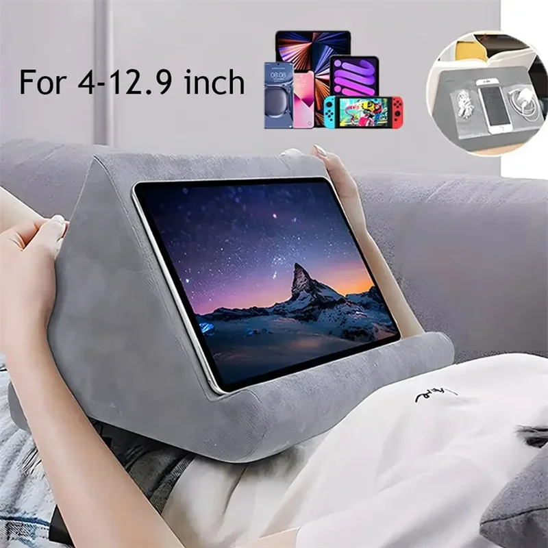 Tablet Pillow Stand: Multi-Function Cushion Holder for iPad, Mobile Phones, & Laptops – Perfect for Bed & Desk