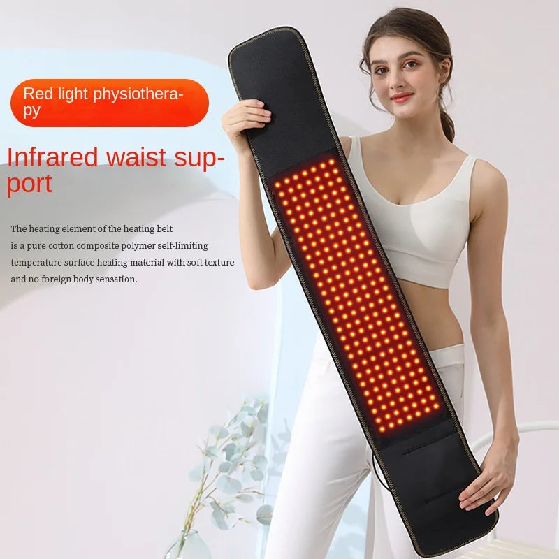 GlowUK™ Red Light Therapy Belt: Infrared Wrap with Timer for Back, Shoulder, and Waist Relief