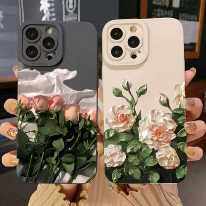 Rose Flower Phone Case for Redmi Note: Stylish Soft Silicone Cover