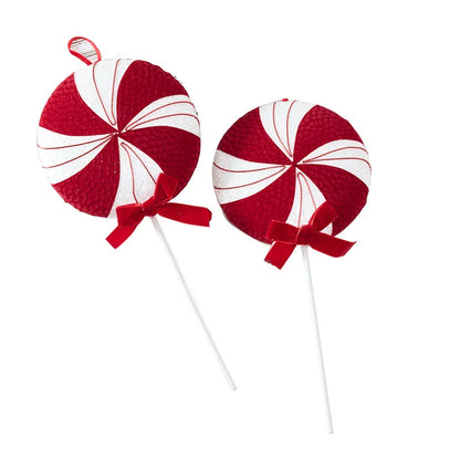 Large Christmas Candy Cane Ornaments – Red & White Lollipop Decorations for Tree, Home & Party Decor