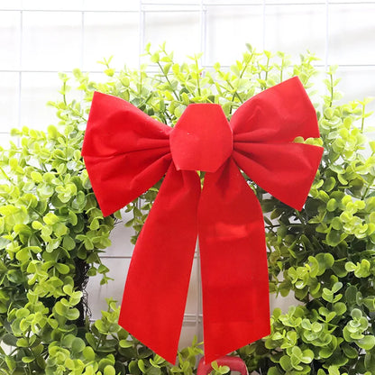 Big Bowknot Red Ribbon Christmas Tree Topper: Elegant Red Bow for Tree, Door, or Party Décor