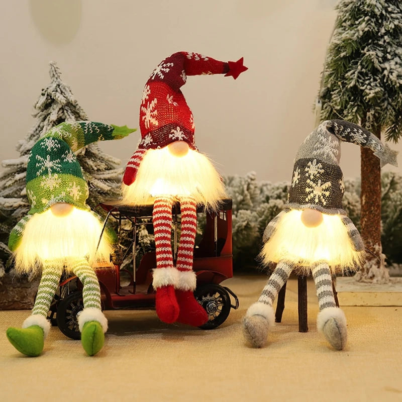 Glowing Gnome Christmas Doll – 6 Styles of Festive Faceless Gnome Decor, Perfect for Holiday Gifts & Home Decoration