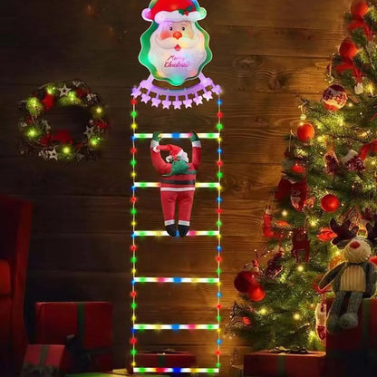 LED Ladder Light for Santa Claus – Christmas String Lamp for Indoor/Outdoor, Window & Garden Décor, Xmas Tree Hanging Strip Light 1