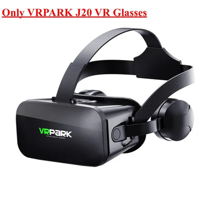 Original J20 4K Virtual Reality Glasses – 3D VR Headset for iOS & Android Phones, Google Cardboard, Max 6.7" Screen  Optimized