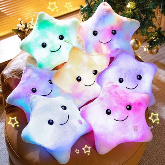 LED Glowing Star Plush Toy: Soft Stuffed Pillow Doll with Lights for Kids’ Gifts & Home Décor