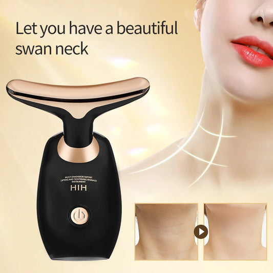 Skin Rejuvenation Instrument Neck Face Facial Sonic Vibration Massager Beauty Device