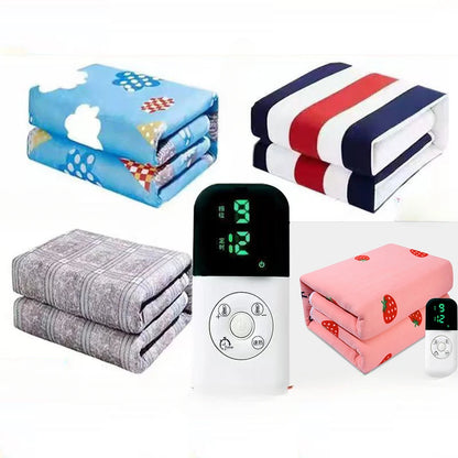 UK Smart Electric Heated Blanket: Winter Heating Blanket with Adjustable Temperature & Timer, Heated Carpet Mat