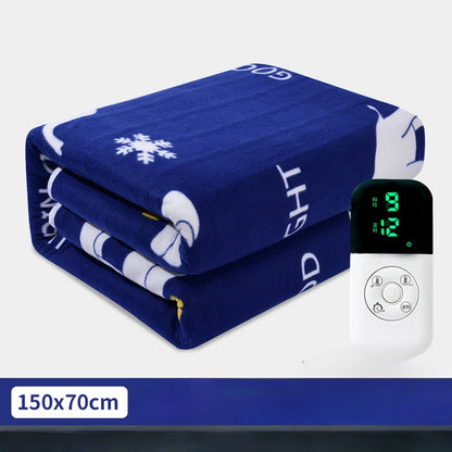 UK Smart Electric Heated Blanket: Winter Heating Blanket with Adjustable Temperature & Timer, Heated Carpet Mat