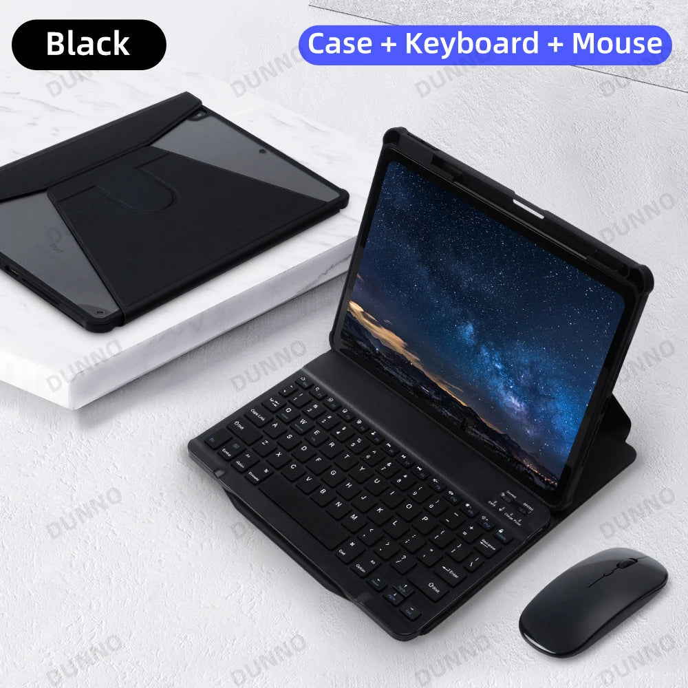 Rotatable Keyboard Case for iPad: Smart Back Cover with 360° Rotation for iPad Pro 11, Air 4/5, 10th Gen, 10.2 & 10.5 Models