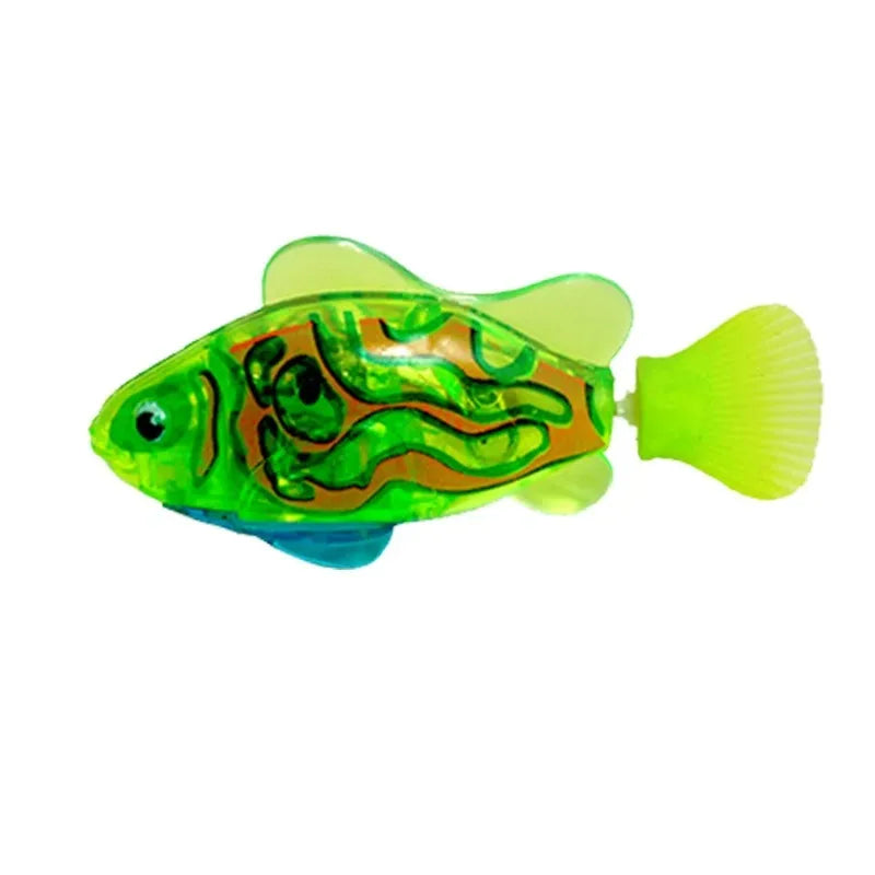 LED Interactive Swimming Robot Fish Toy for Cats: Glowing Electric Fish to Stimulate Pet Hunting Instincts