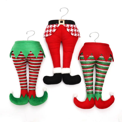 Reusable Christmas Elf Santa Legs Soft Santa Claus Legs Strong Durable Easy Storing Santa Claus Elf Leg Christmas Decor Diy