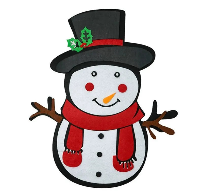 DIY Felt Christmas Snowman – Fun Holiday Home Decoration & Craft Gift for Xmas & New Year 2025