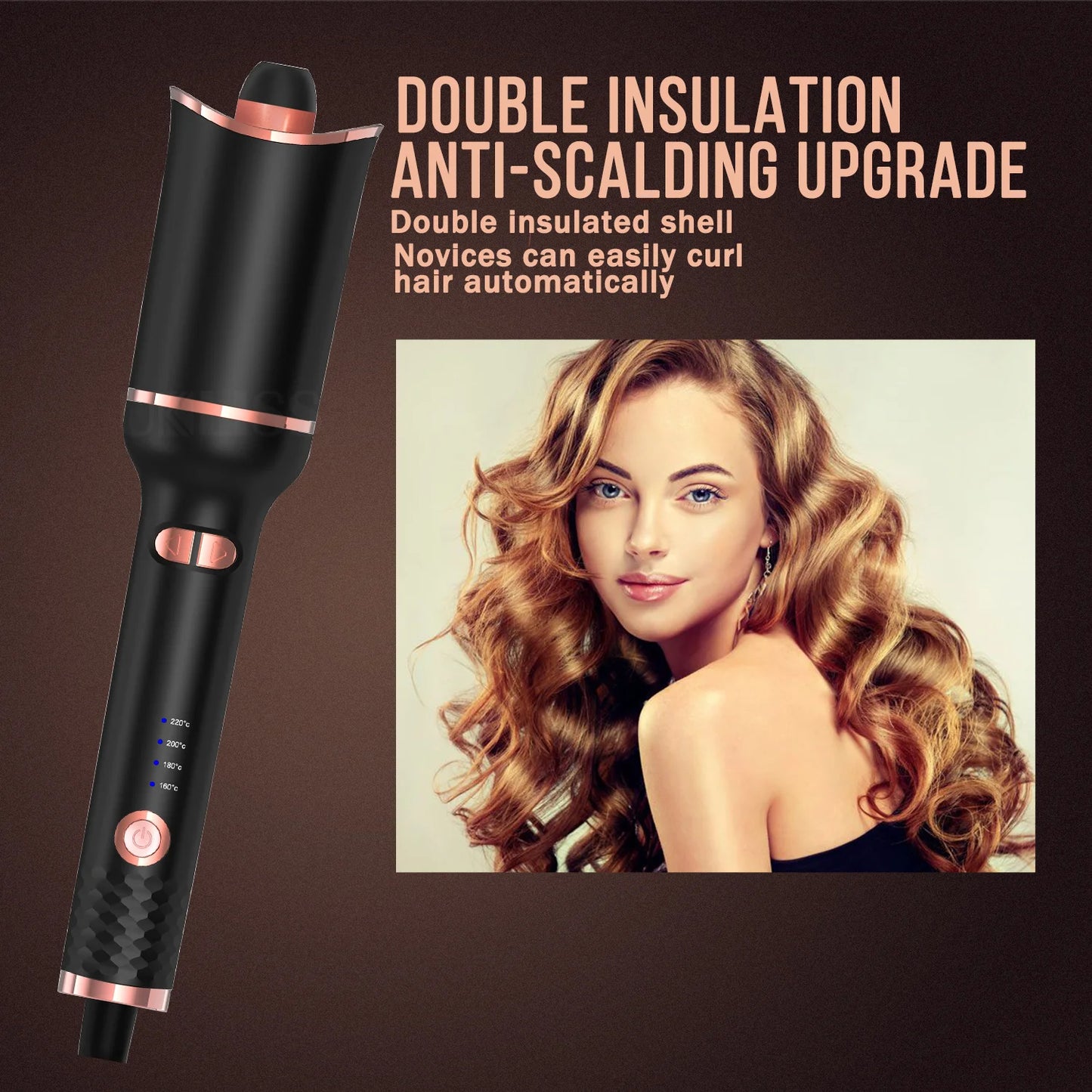 Automatic Hair Curler: Looper Wavy Crimping Curl Tool for Effortless Curls & Waves