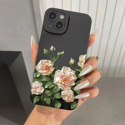 Rose Flower Phone Case for Redmi Note: Stylish Soft Silicone Cover