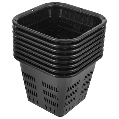 8PCS Hydroponic Net Pots for Vegetables & Orchids – Plastic Root Control Garden Containers for Aquatic Plants