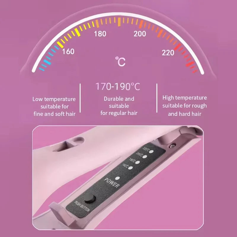 2024 Portable Mini Curling Wand: Negative Ion Wave Hair Styler, Fast-Heating Egg Roll Curling Machine for Travel & Home Use