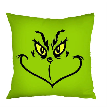 Festive Christmas Lumbar Pillowcase: Fun Holiday Cushion Cover for Sofa and Home Décor