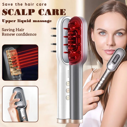 K-SKIN Growth Hair Comb Anti Electric Hair Brush Red Light Massage Scalp brush