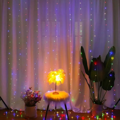 3/4/6M LED Curtain Lights Fairy Garland – 8-Mode USB Light String for Christmas, Weddings, Parties &  Home Décor