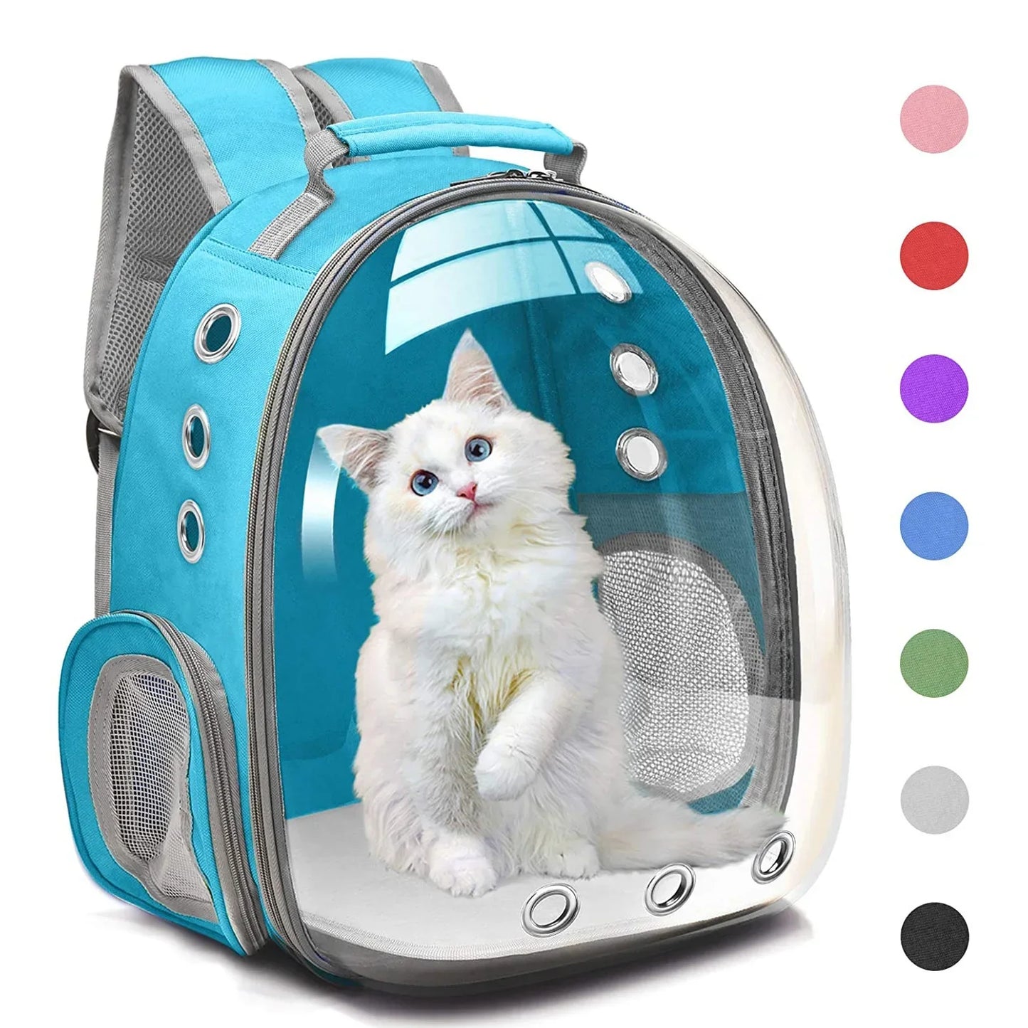 Transparent Bubble Backpack for Cats - Stylish Pet Carrier with Comfortable Space for Your Furry Friend