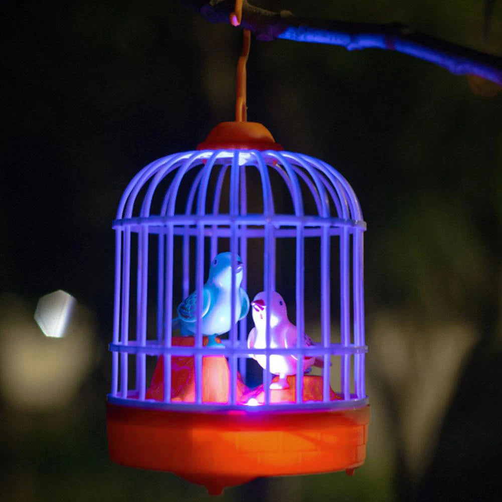 Interactive Talking Electric Bird Toy: Sound-Controlled Birdcage for Kids, Voice-Activated Educational Gift