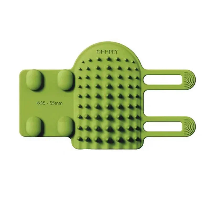 Pet Cat Hair Removal Massage Comb: Self-Cleaning Wall Corner Cat Scratcher Brush for Grooming