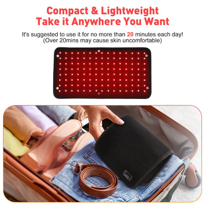 GlowUK™ LED Red Light Therapy Belt: 660nm & 850nm Infrared Device for Waist, Shoulder, and Knee Comfort