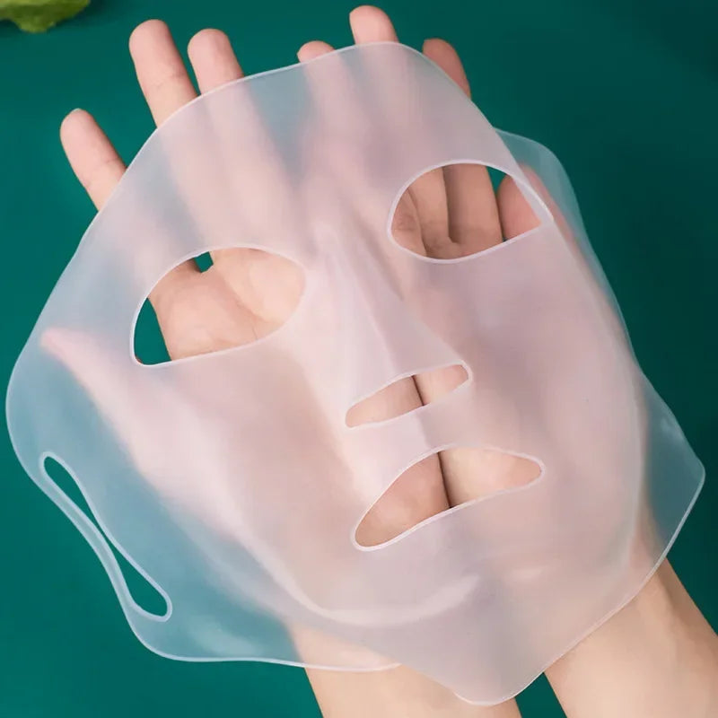 3D Silicone Face Mask - Reusable Skin Care Tool for Firming, Lifting, and Anti-Wrinkle Treatment - UK Quality