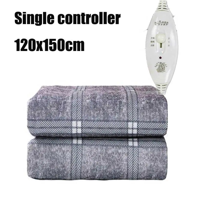 UK Smart Electric Heated Blanket: Winter Heating Blanket with Adjustable Temperature & Timer, Heated Carpet Mat