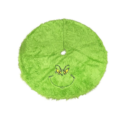 Grinch's Christmas Tree Skirt Decoration: Holiday Supplies for Festive 2024 Christmas Tree