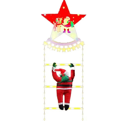 LED Ladder Light for Santa Claus – Christmas String Lamp for Indoor/Outdoor, Window & Garden Décor, Xmas Tree Hanging Strip Light 1