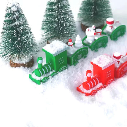 Cute Christmas Train Cake Decorations – Mini Xmas Train Ornaments & Cake Toppers for Holiday Parties, Kids’ Navidad Toys