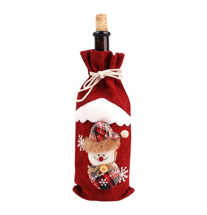 Christmas Wine Bottle Cover – Festive Bottle Decor for Home 2024, Merry Christmas Gift, New Year 2025 Ornament (Copy)