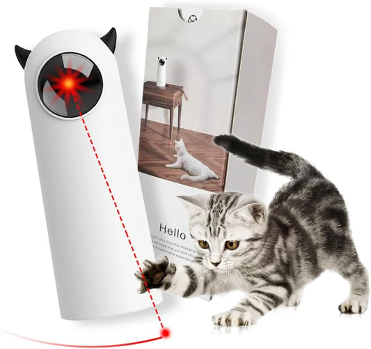 Interactive LED Laser Cat Toy: Automatic Smart Teasing Toy for Cats & Dogs, Handheld Electronic Pet Accessory for Indoor Play