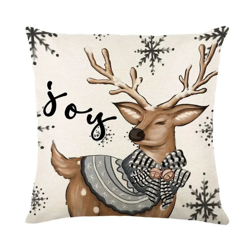 Merry Christmas Cushion Cover Set – Festive Pillowcases for Home Décor, Holiday Ornament for 2025