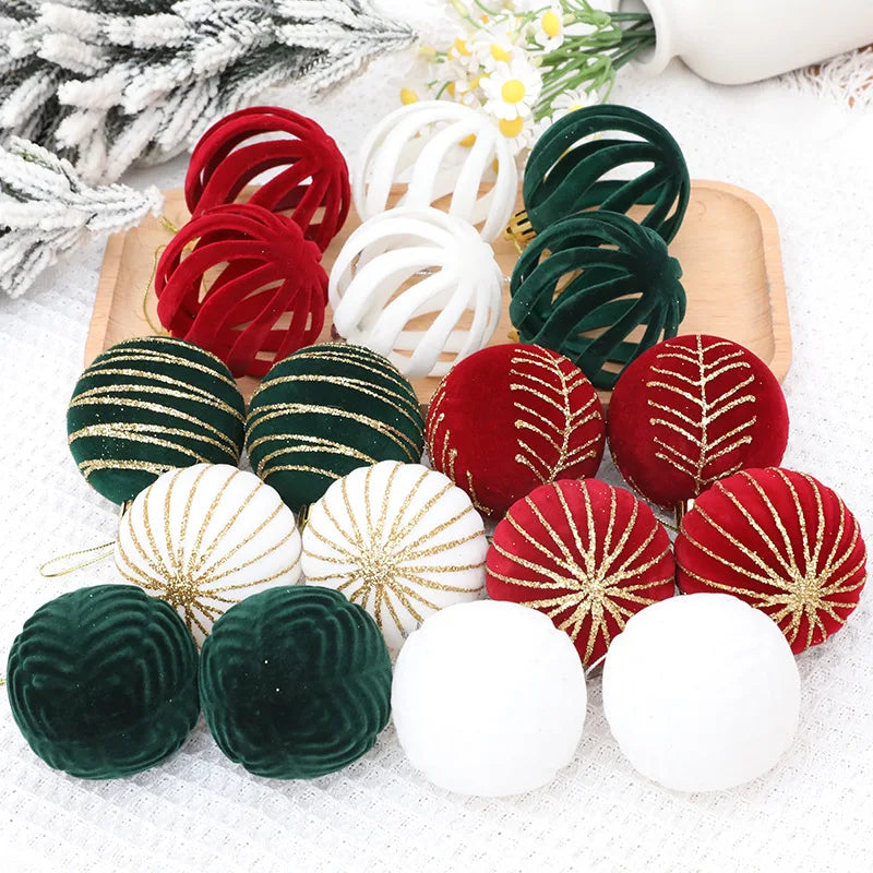 6PCS High-Quality Christmas Ball Ornaments: Hanging Decorations for Xmas Tree and Holiday Décor