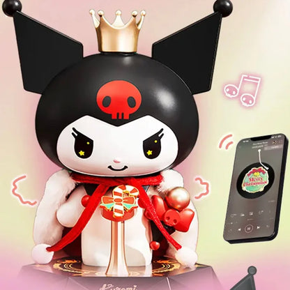 Kuromi Vibes: Stylish Bluetooth Speaker & Figurine Combo