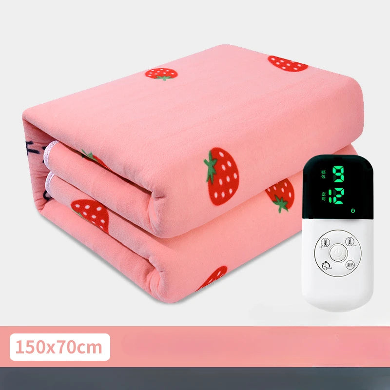 UK Smart Electric Heated Blanket: Winter Heating Blanket with Adjustable Temperature & Timer, Heated Carpet Mat